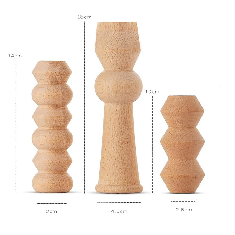 Natural Wood Candleholder